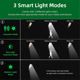 thumbnail image 3 of Luces solares para exteriores C-Solar, luces con sensor de movimiento y energía solar, 3 modos, con control remoto, luces de seguridad para pared, 3 of 6