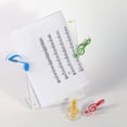 thumbnail image 3 of Inteprter Clips en forma de nota Musical de 10 piezas, abrazaderas para hojas de música de libros de Hotel, Kit surtido, soporte de página, Almacenamiento y organización del hogar, 3 of 6