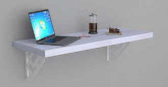 MCC Wall Mounted Desk Bar Table for Small Spaces Kitchen Counter, Laundry Shelf, Computer Workbench for Wall, Dining Tables and Free Spirit Level Gift