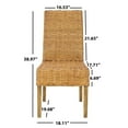 thumbnail image 3 of SAFAVIEH Sanibel Side Chair Set of 2 Honey, 3 of 6