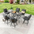 thumbnail image 2 of Patio Festival Metal 8-Piece Outdoor Dining Set in Gray Finish, 2 of 9