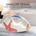 thumbnail image 4 of Yayeee Pillowcase King Size Set of 2 Satin Wrinkle Resistant Pillow Case, Brown Starfish, 4 of 7