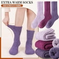 thumbnail image 6 of Merino Wool Boot Socks Size 5-9 Thermal Winter Warm Thick Cozy Hiking Socks for Men Women 3 Pairs, 6 of 6