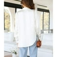 thumbnail image 4 of Camisas con cuello de solapa,Camisas con cuello de solapa para mujer Camisas de mujer Blusa de un solo pecho hecha a medida para la perfección, 4 of 6