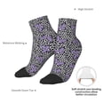 thumbnail image 6 of Fuzoiu Purple Butterflies Print Adult Socks, Crew Moisture-wicking Socks, Unisex Cushion Crew Socks,Casual Sports Ankle Socks, 6 of 7