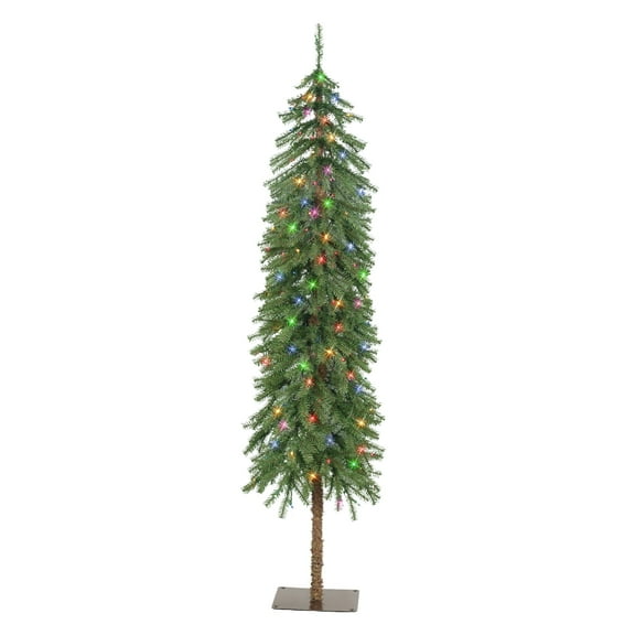 6 ft Pre-Lit Multi-Color Alpine Artificial Tree