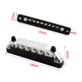 thumbnail image 3 of Bloque de terminales de distribución de energía de tornillo M4 de 10 vías M6 Stud Car Bus Bar (Rojo) Tmvgtek Accesorios para autos y motos, 3 of 9