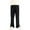 Black, variant on Girls Cotton Pants Side Split Casual Trousers 6-12 Years Old, Solid Cozy Elastic Waist Full Length Straight Leg Pant (7 Years, Beige)