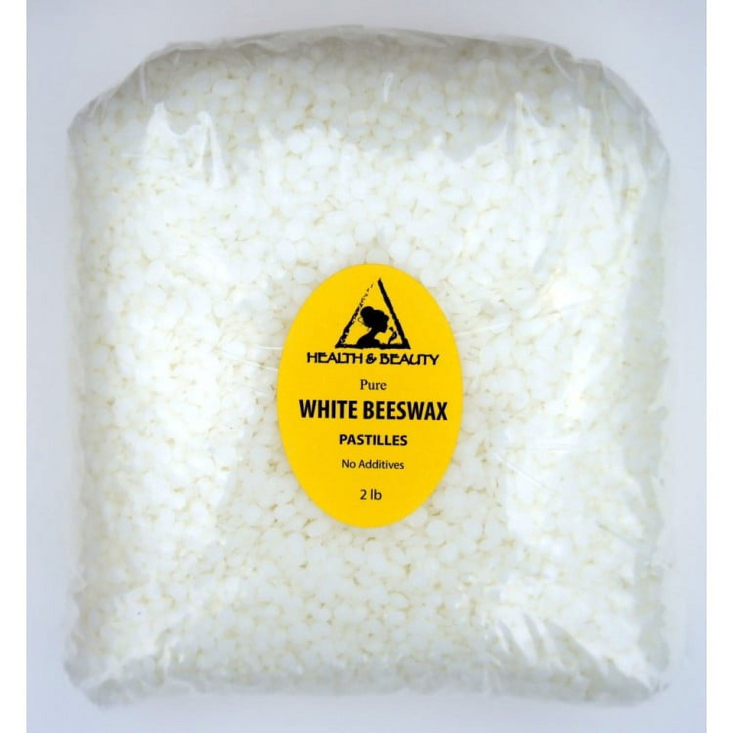 WHITE BEESWAX BEES WAX ORGANIC PASTILLES BEADS PREMIUM 100% PURE 48 OZ, 3 LB