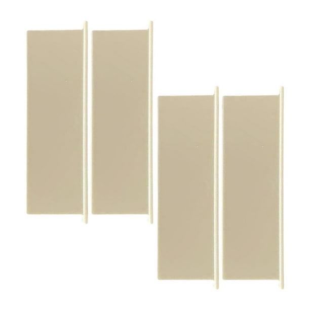 4 piezas de cubierta de ventilación de escape de aire de secadora para cubierta de ventilación de persiana de pared exterior Beige
