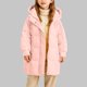thumbnail image 1 of Parkas de manga larga, chaqueta de invierno para niñas, medianas a largas, chaqueta de plumón para niños, medianas a grandes, chaqueta con capucha de color liso, tops de algodón para niños, 1 of 7