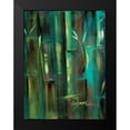 thumbnail image 2 of Wilkins, Suzanne 19x24 Black Modern Framed Museum Art Print Titled - Turquoise Bamboo II, 2 of 5