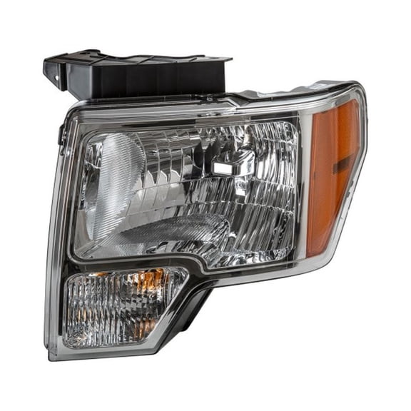For Ford F-150 2009 10 11 12 13 2014 Headlight Driver Side | Chrome | Replacement For FO2502287 | DL3Z13008B