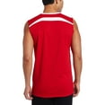 thumbnail image 2 of ASICS Mens 3-Tone Tank Top, Red, Medium, 2 of 6