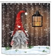 thumbnail image 3 of Cortina de ducha de gnomos navideños para baño, cortina de ducha feliz Navidad, cortina de ducha navideña de invierno estilo A 90*180 brillar Electrónica, 3 of 4
