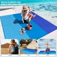 thumbnail image 4 of Beach Blanket Oversized Extra Large 78" X 81",Waterproof Sandproof Beach Blanket 1-7 Adults Lightweight Durable for Travel Camping Hiking Picnic, 4 of 7