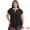 Black, variant on DARING DIVA Women's Plus Tops Keyhole Crew Neck Tulip Blouses 4X Black