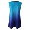 thumbnail image 4 of Moda Mujer Causal Cuello Redondo Impresión Blusa Sin Mangas Camiseta Verano Tank Tops Fridja  ghk2284, 4 of 4