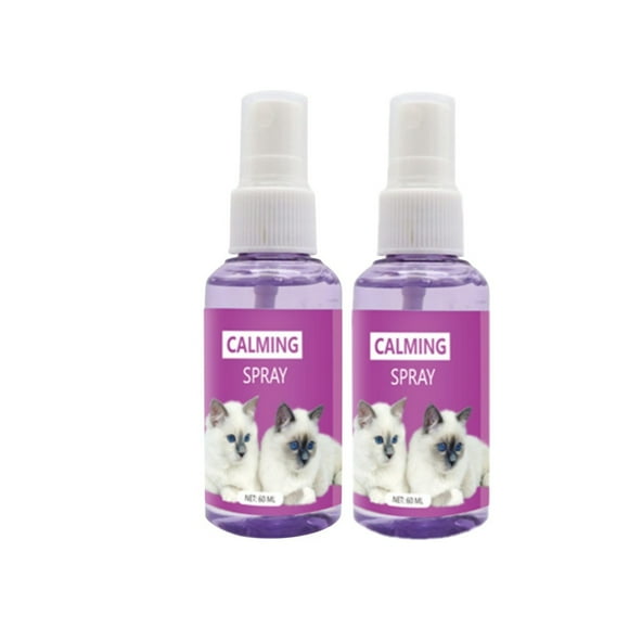 Pets Supplies Deals 60ML Pheromone Cat Emotional Soothing Spray Cat Pheromone Feliway Anti-Stress Spray,2pcs