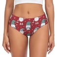thumbnail image 1 of Balery Gnome And Snowflakes Ropa Interior de Algodón para Mujer con Dibujo – Braguitas Cómodas y Elásticas, Estilo Clásico-Medium, 1 of 6