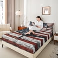 thumbnail image 4 of Castle Fairy Teenagers Airplane Helicopter Twin Sheet Sets,Vintage USA Flag Bedding, 4 of 7