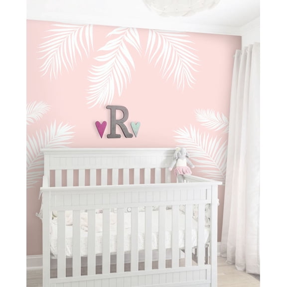 Palm Leaves Wall Palm Leaves Wall Decal - White