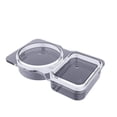 thumbnail image 1 of Double Compartment Condiment Container Reusable Snack Containers Condiment Containers With Lids 40Pcs Containers For Snacks Dips Takeout Travel And Outdoor Camping Table Mats with Napkins round, 1 of 6