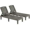 thumbnail image 6 of Uforic Outdoor Chaise Lounge Set of 2, 5-Position Adjustable Backrest, Waterproof for Patio, Gray, 6 of 9