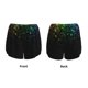 thumbnail image 3 of Balery Night Rainbow Sparkles Pantalones cortos deportivos para mujer con forro y dos bolsillos, elásticos, para entrenamiento, gimnasio, yoga-XX-Large, 3 of 7