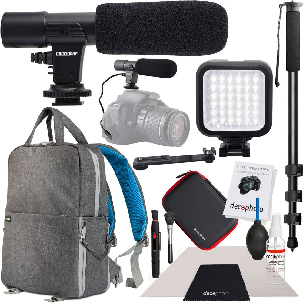 Deco Gear Deco Gear Mobile Pro Photographer Video Recording Bundle for DSLR & Mirrorless