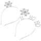 thumbnail image 3 of 2 piezas exquisitas adornos de la banda de nieve del copo de nieve de los copos de Navidad Hoops., 3 of 6