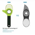 thumbnail image 2 of 3 in 1 Avocado Slicer Tool,Avocado Pit Remover and Cutter as knife peeler scoop with Comfort-Grip Handle (Green-(Slicer+Saver)), 2 of 6
