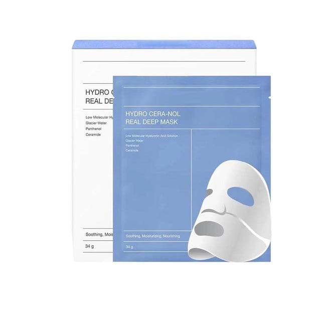 Mascarilla facial absorbente de biocolágeno, máscara hidratante de noche, reafirmante, nutre, ilumina, hidratante, cuidado de la piel, 4 unids/lote por caja