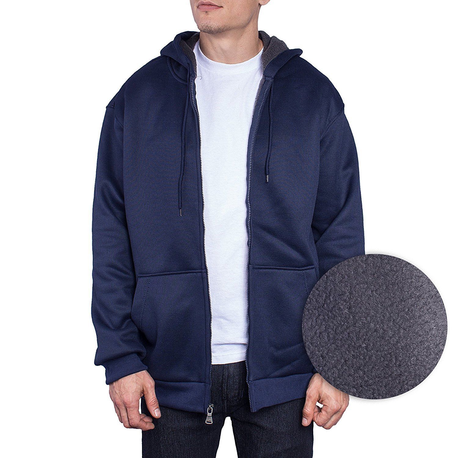 large tall zip up hoodie