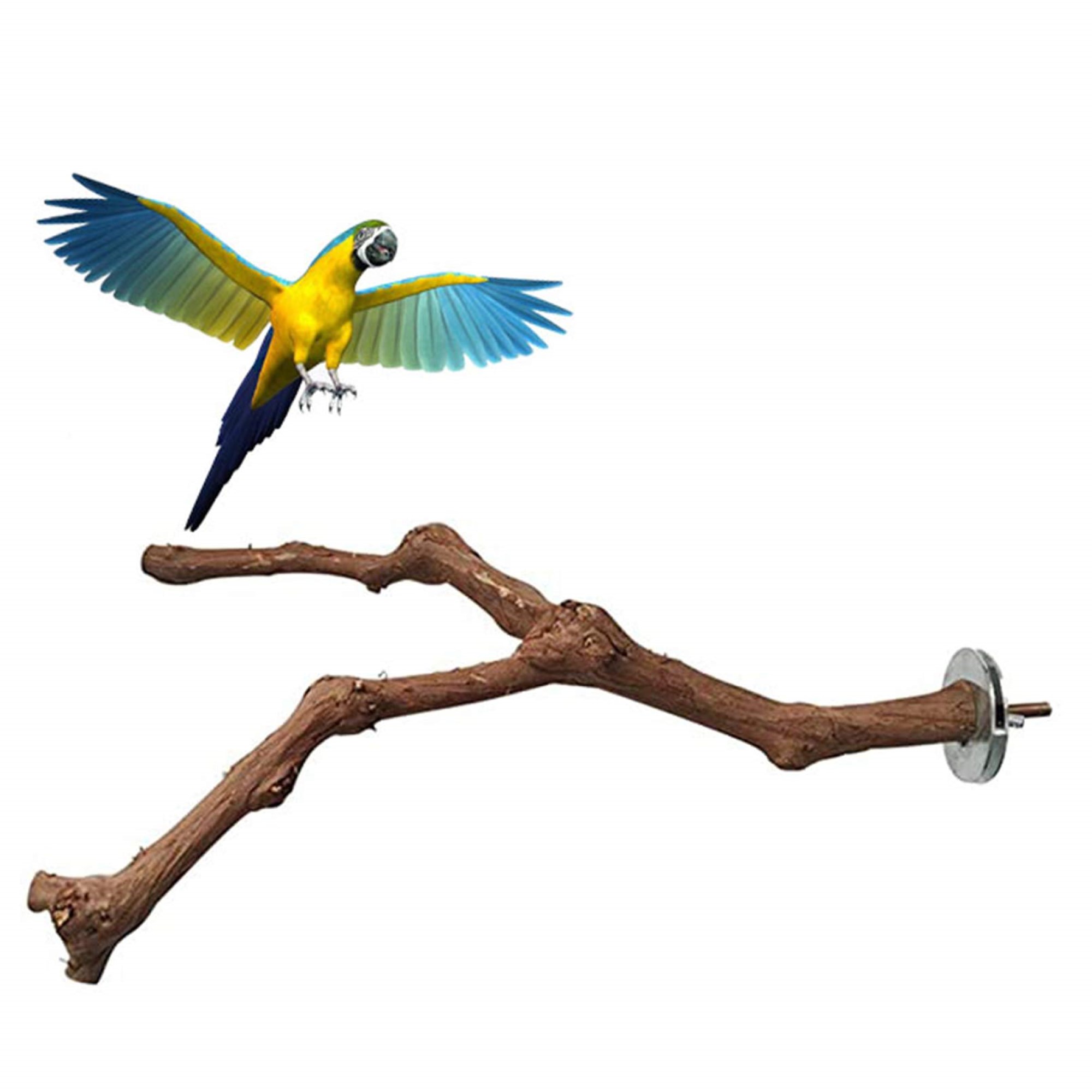 Luonfels Bird Perch Natural Wood Bird Perches Stands Cage Accessory for