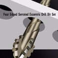 thumbnail image 2 of Martivex Drill Bits, 2026 Four-Flute Sawtooth Eccentric Drill Bit, High-Performance Titanium-Coated Tap Set, Four Edged Serrated Eccentric Twist Bit Set for Concrete Metal Wood, 2 of 7