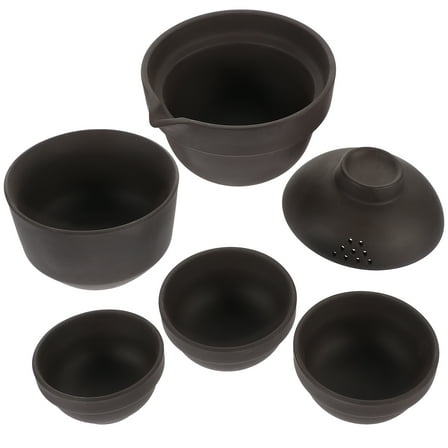 Purple Clay Cup Set Tea Pot Gift Cups Mugs Japanese Ceramic Teapot Cute Kettle Travel