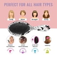 thumbnail image 7 of Halloween Doodle Elements Hair Brush,Girls Detangling Hair Brush,Glide Through Tangles with Ease for Wet & Dry Hair,8.8"X2.8", 7 of 7