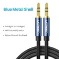thumbnail image 1 of Cable auxiliar UGREEN, Cable de altavoz, Cable de Audio de 3,5mm para auriculares de coche, altavoz Jack de 3,5mm para Samsung Xiaomi, Cable Aux de 3,5mm Tan Jianjun unisex, 1 of 2