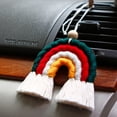 thumbnail image 5 of 1 colgante de arco iris tejido a mano, bolso de pared para el hogar, coche, habitación de los niños, colgante, 5 of 5