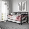 thumbnail image 3 of DHP Gail Twin Daybed with Trundle in Black Metal, 3 of 11