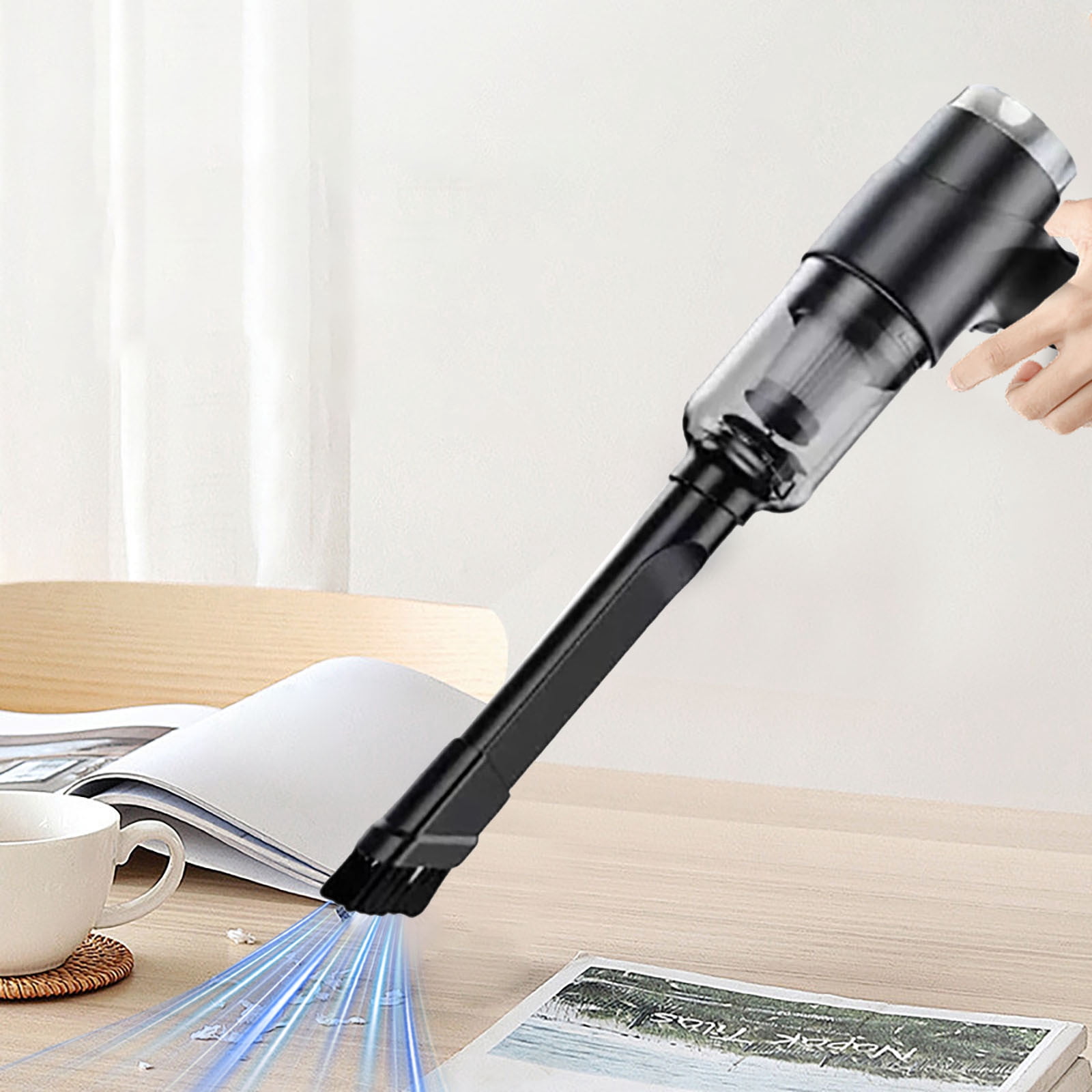 Clearance Sale! Handheld Cordless Vacuum Cleaner Handheld Car Vacuum Cleaner Wireless Power Small Portable Rechargeable Handheld Vacuum Cleaner Suitable for Pet Hair Bed Home Kitchen Cleaning