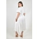 thumbnail image 3 of Vestido midi casual Roman Fashion /Tallas Extras, 4285 (Blanco) blanco 38, 3 of 6