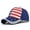 Navy, variant on White American Flag Embroidery Baseball Cap Adjustable Buckle Strap USA Trucker Hat for Men & Women Patriotic Cap