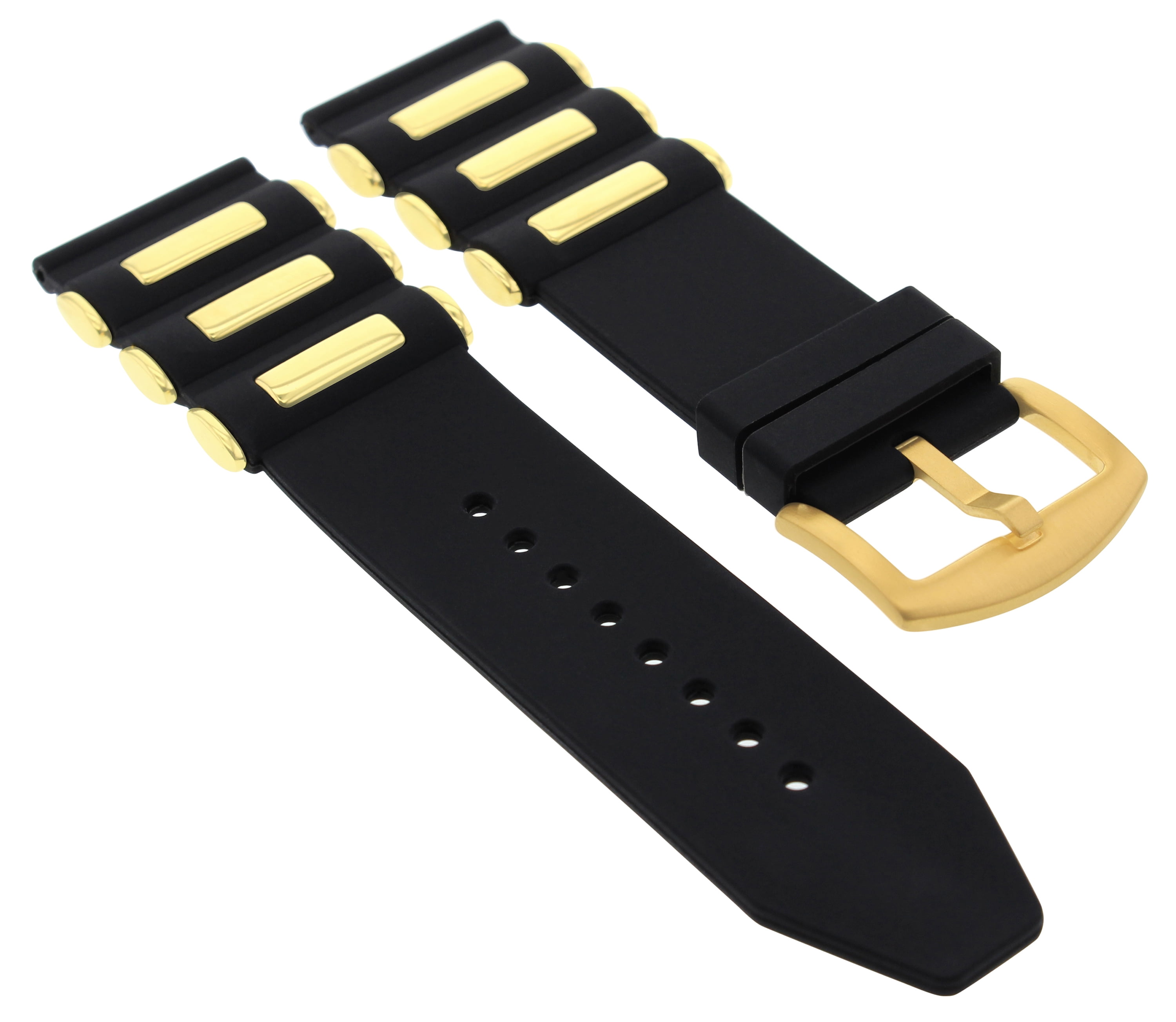 Ewatchparts - 26MM SILICONE RUBBER PRO DIVER BAND STRAP FOR 48MM ...