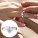 thumbnail image 4 of Fiudx Anillo de Circonita Cúbica, Elegante Joya de Compromiso con Diseño de Mariposa, Accesorio Brillante para Aniversario, Idea de Regalo Especial, Propuesta de Matrimonio, Ideal para Ocasiones Espe, 4 of 6