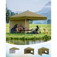 thumbnail image 6 of 4 Piece Canopy Sidewalls for 10x10 Pop Up Canopy, Waterproof & UV Protection Canopy Side Walls, Instant Canopy Tent SunWalls (Tent NOT Included), Khaki, 6 of 7