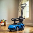 thumbnail image 2 of Lamborghini 3-in-1 Kids Push Ride On Toy Car, 2 of 11