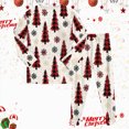 thumbnail image 2 of TOWED22 Girls Boys Christmas Pajamas Set Sleepwear Graphic Pjs Toddler Xmas Funny Graphic Long Sleeve Jammies Kids Holiday Sleepwear,8-9 Y, 2 of 9