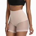 thumbnail image 2 of Women's Shaperwear Shorts Mesh Seamless Tummy Control Boyshorts Stomatch Slimming High Waisted Body Shaper Shorts Thigh Slimmer Butt Lifter Panties Summer Boyleg Underwear Nude Beige Small, 2 of 5